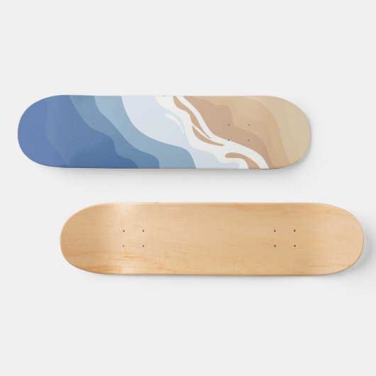 Ik denk dat ik het strand kan zien persoonlijk skateboard (Horizontaal)