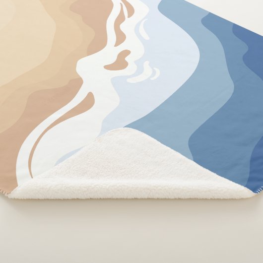 Ik denk dat ik het strand kan zien sherpa deken (3/4)