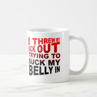 Ik denk dat ik mijn buik in mijn buik wil gooien koffiemok