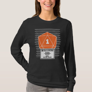 Ik denk dat ik sterf Dungeon Nerdy Gamer D20 Tafel T-shirt