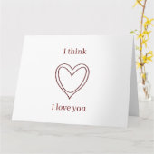 Ik denk dat ik van je hou kaart (Gele Bloem)