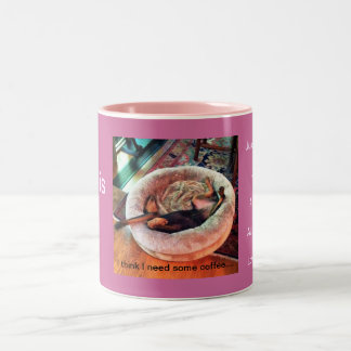 Ik denk dat ik wat koffie nodig heb tweekleurige koffiemok