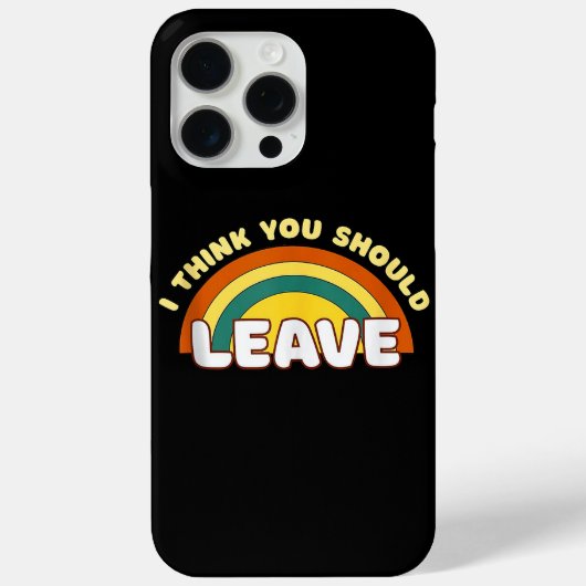 Ik denk dat je de grappige regenboog moet verlaten Case-Mate iPhone case (Achterkant)