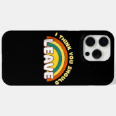 Ik denk dat je de grappige regenboog moet verlaten Case-Mate iPhone case (Achterkant (horizontaal))