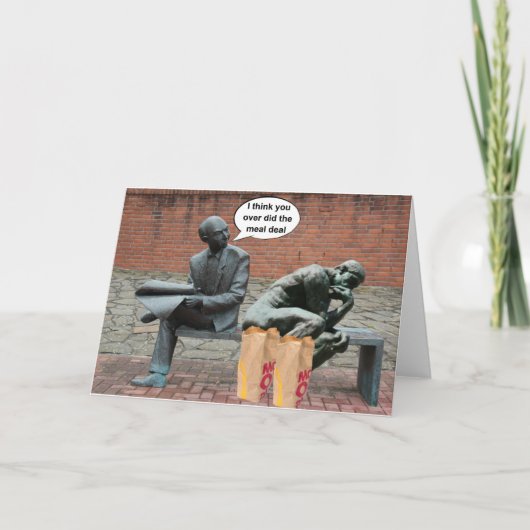 Ik denk dat je de maaltijddeal hebt gedaan. kaart (Voorkant)