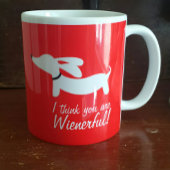 Ik denk dat je een royale Dachshund Coffee Mok ben