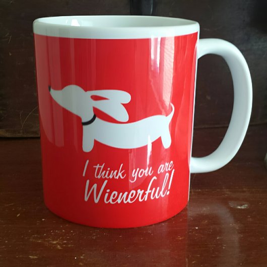 Ik denk dat je een royale Dachshund Coffee Mok ben