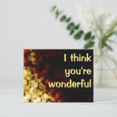 Ik denk dat je geweldig bent briefkaart (Staand voorkant)