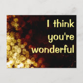 Ik denk dat je geweldig bent briefkaart (Voorkant)