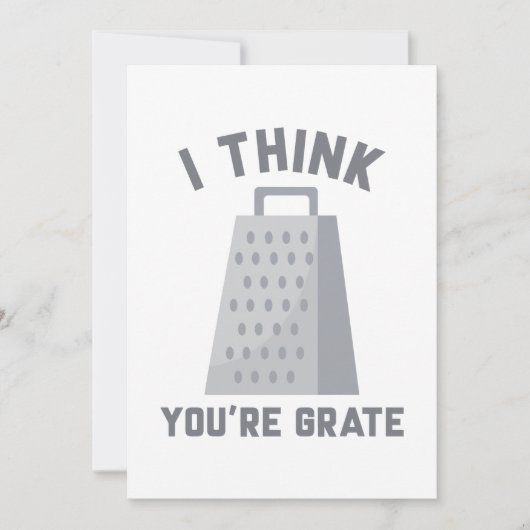 Ik denk dat je Grate bent Bedankkaart (Voorkant)