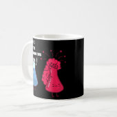 Ik denk dat je overdrijft, Funny Nerd Chemistry Koffiemok (Voorkant links)