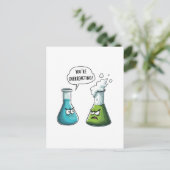 Ik denk dat je overdrijft Funny Nerd Science Briefkaart (Staand voorkant)