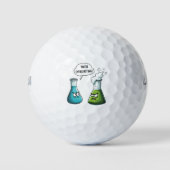 Ik denk dat je overdrijft Funny Nerd Science Golfballen (Voorkant)