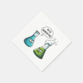 Ik denk dat je overdrijft Funny Nerd Science Servet (Hoek)