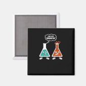Ik denk dat je overdrijft - Grappige Nerd Chemie Magneet (Voorkant / Achterkant)