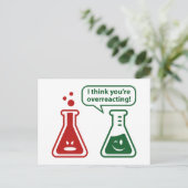 Ik denk dat je overreageert! briefkaart (Staand voorkant)