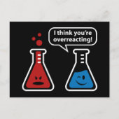 Ik denk dat je overreageert! briefkaart (Voorkant)