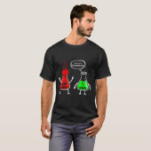 Ik denk dat je overreageert - grappige chemie nerd t-shirt (Voorkant volledig)