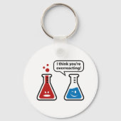 Ik denk dat je overreageert! sleutelhanger (Voorkant)