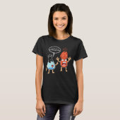 ik denk dat je overreageert t-shirt (Voorkant volledig)