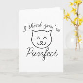 Ik denk dat je Purrfect bent Kaart (Gele Bloem)
