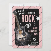 Ik denk dat je rockt' Valentijnskaarten voor kinde Feestdagenkaart (Voorkant)