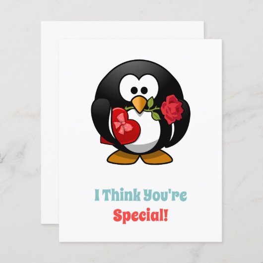 Ik denk dat je speciaal pinguïn-hart bent (Voorkant / Achterkant)