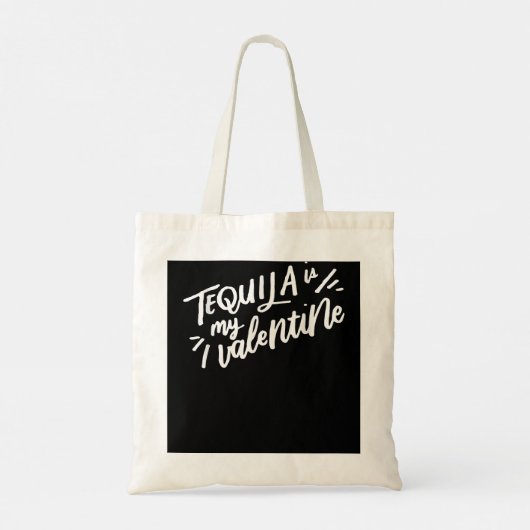 Ik denk dat je tegen Valentijnsdag bent. Tote Bag (Achterkant)