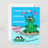 Ik denk dat je Toadally Geweldige Kikker Valentijn Briefkaart (Voorkant / Achterkant)