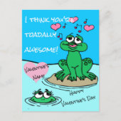 Ik denk dat je Toadally Geweldige Kikker Valentijn Briefkaart (Voorkant)