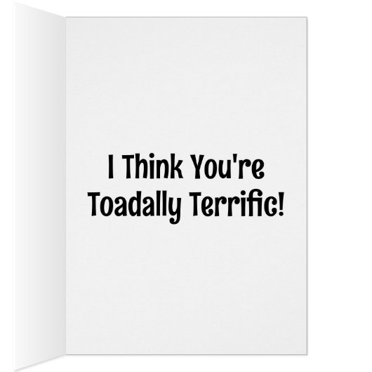 Ik denk dat je Toadally Terrific Frog Valentijn be (Binnen (Rechts))