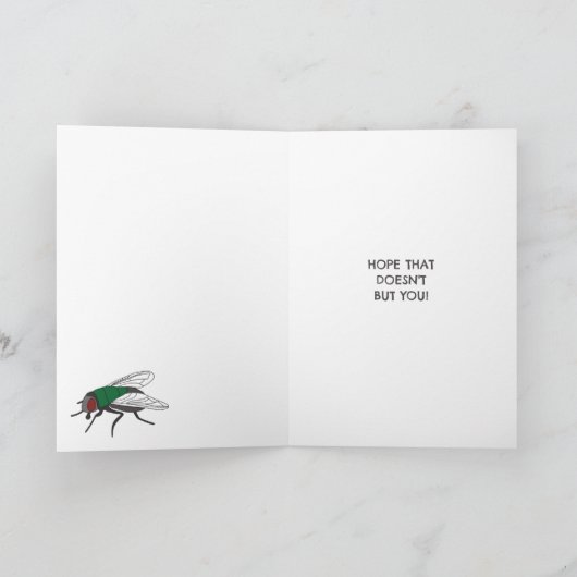 Ik denk dat je vlieg leuk is Insect Kaart (Binnen)