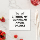 Ik denk dat mijn Guardian Angel Drink Servet (Insitu)