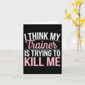 Ik denk dat mijn trainer me probeert te vermoorden kaart (Gele Bloem)
