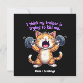 Ik denk dat mijn trainer me probeert te vermoorden kaart