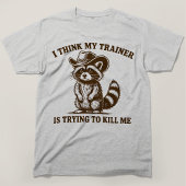 Ik denk dat mijn trainer me probeert te vermoorden Tri-Blend shirt