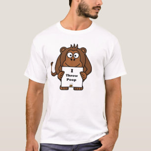 Ik denk dat Poop Monkey T-shirt