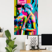 Ik denk dat we nu alleen zijn met Ken Gage Retrowa Poster (Thuiskantoor)