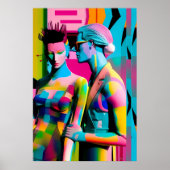 Ik denk dat we nu alleen zijn met Ken Gage Retrowa Poster (Voorkant)