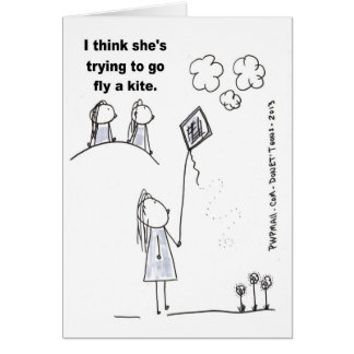 Ik denk dat ze proberen een vlieger te vliegen