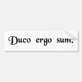 Ik denk dus dat ik dat ben. bumpersticker (Voorkant)