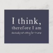 Ik denk dus dat ik duidelijk niet stem voor Trump Briefkaart (Voorkant)