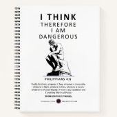 Ik denk dus dat ik gevaarlijk ben notitieboek (Voorkant)
