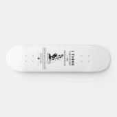 Ik denk dus dat ik gevaarlijk ben persoonlijk skateboard (Horizontaal)