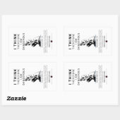 Ik denk dus dat ik gevaarlijk ben rechthoekige sticker (Vel)