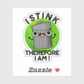 Ik denk dus dat ik grappige prun ben sticker (Vel)