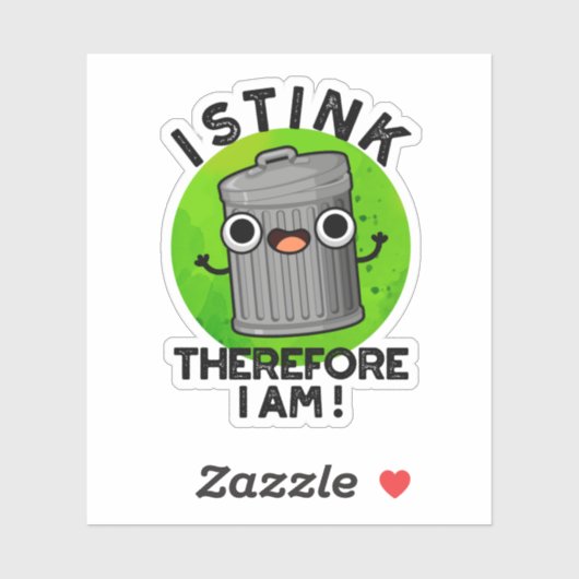 Ik denk dus dat ik grappige prun ben sticker (Vel)