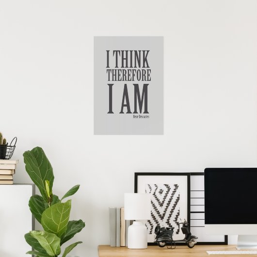 Ik denk dus dat ik poster (Thuiskantoor)