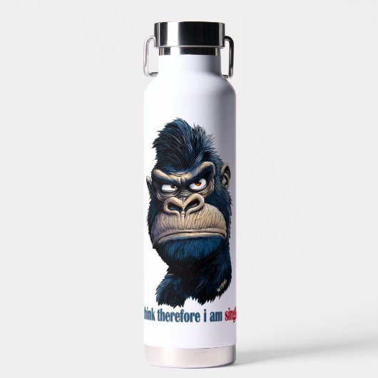 Ik denk dus dat ik single ben waterfles (Voorkant)