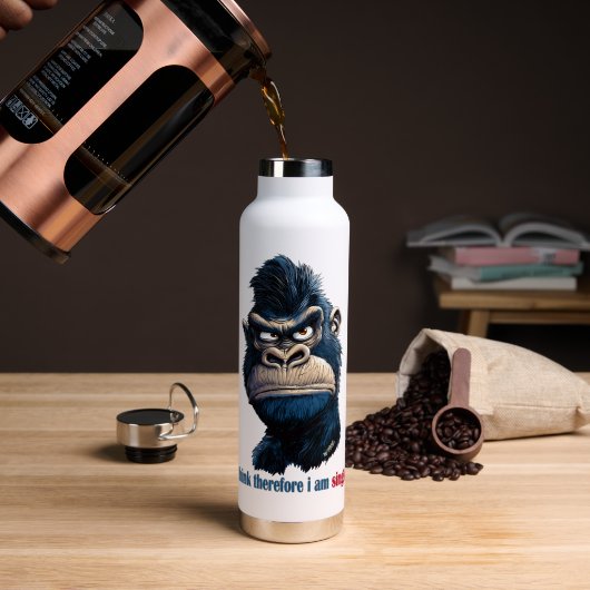 Ik denk dus dat ik single ben waterfles (Koffie (Gedraaid)  )